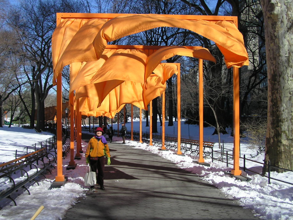 Christo's Gates in NYC Central Park.