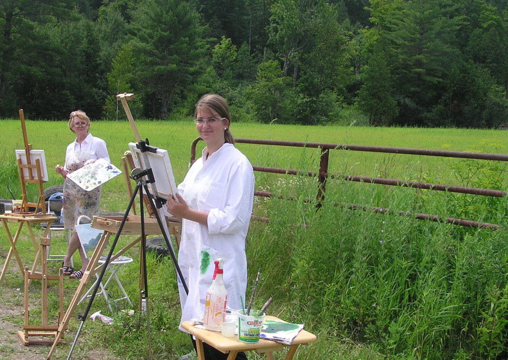 Plein air painting in Vermont