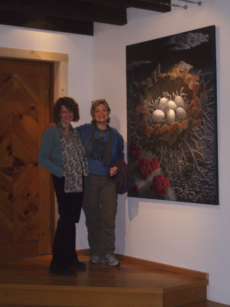 Liza Myers Gallery, Shard Nest, Acrylic Painting