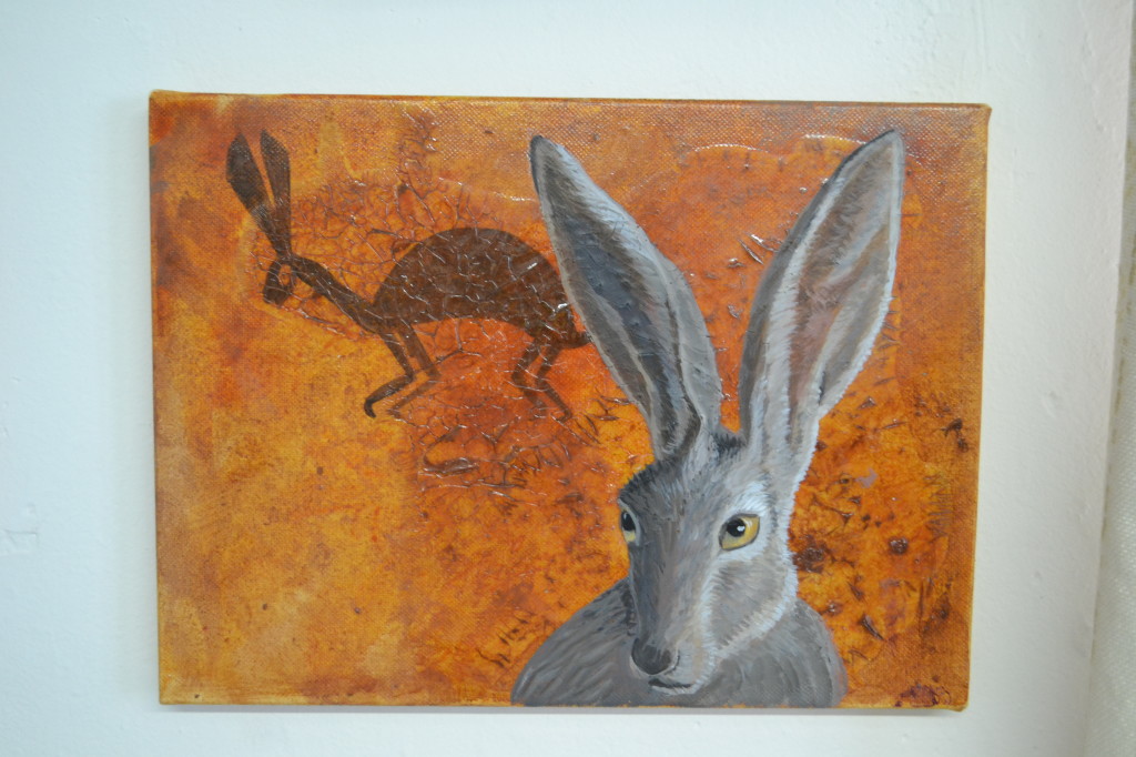 Jack Rabbit with Petroglyph